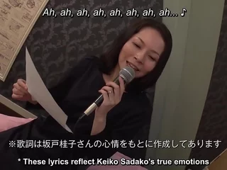 Grown up Japanese become man sings peevish karaoke together with has lovemaking