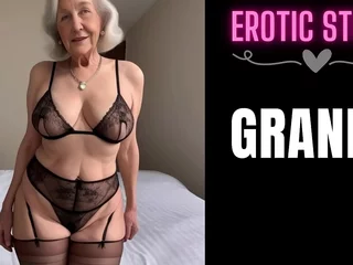 [GRANNY Story] The Hory GILF, the Caregiver and a Creampie