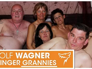 YUCK! Naff old swingers! Grannies & grandpas have themselves a naughty dear one fest! WolfWagner.com